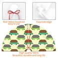thumbnail image 4 of Lsque Turtle On Skateboard Print Christmas Tree Skirt, Tree Skirt with Ties or Velcro, Perfect for Holiday Decorations, Halloween, and New Year-48", 4 of 7