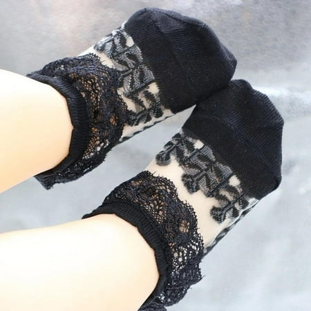 

Summer New Baby Socks Cute Lace Flower Floral Socks Pure Color Lace Elastic Socks for Daily