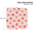 thumbnail image 2 of Yiaed Starfish Print Leather Coasters for Drinks - Cup Coasters Coffee Table Kitchen Table Bar, Home & Office Gifts Handmade Drink Coasters-Square, 2 of 6