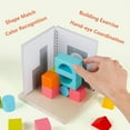 thumbnail image 5 of 33pcs Wooden Shape Recognition &Building Block Toy Set-DIY Stacking Projection Blocks for Spatial Imagination &Construction Skills, Creative Playtime Building Blocks for Toddlers Ideal Christmas Gift, 5 of 7