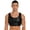 Black, variant on Mens Sleeveless Vest Tank Top Metallic Crop Top Pole Dance Costume Rave Party Clubwear Silver One Size