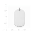 thumbnail image 2 of 14k White Gold Plain .035 Gauge Engraveable Dog Tag Disc Pendant / Charm, 2 of 2