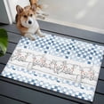 thumbnail image 3 of Entryway Rug 2'x3', Blue Plaid Farmhouse Small Rug for Kitchen Bathroom Door Mat Indoor Entrance, Watercolor Cute Country Pigs Checkered Non-Slip Area Rugs Floor Mats Carpet Front Door Rugs, 3 of 8