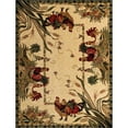 thumbnail image 1 of Unique Loom Barnyard Rooster Design Area Rug 10' x 13' Rectangular Ivory/Olive, 1 of 1