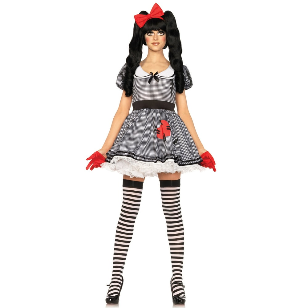 Leg Avenue Women's Creepy WindMeUp Baby Doll Costume