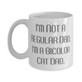thumbnail image 1 of Cute Bicolor Cat 15oz Mug, I'm Not a Regular Dad. I'm a, Gifts For Cat Dad, Present From Friends, Cup For Bicolor Cat, 1 of 2