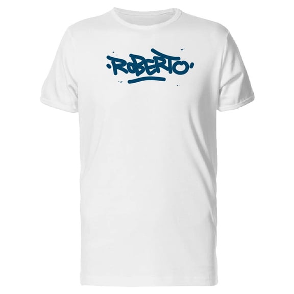 Graffiti Style Roberto Tee. Men's -Image by Shutterstock