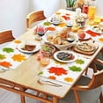thumbnail image 3 of Colorful Maple Leaves Durable Cloth Place Mats 4PCS Thanksgiving Harvest Fall Autumn Anti-slip Dining Table Mats 12 X 18 Inch Holiday Fashions Dining Table Place Mats for Kitchen Dining Room, 3 of 5