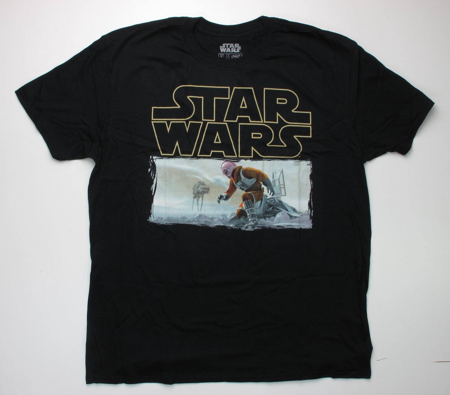 Rode datum Sluit een verzekering af Locomotief Star Wars Name Luke Skywalker Hoth Scene T-Shirt - Walmart.com