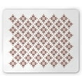 thumbnail image 1 of Brown and White Mouse Pad, Native Cultural Pattern from Indonesia Floral Motifs Retro Revival, Rectangle Non-Slip Rubber Mousepad, Brown and White, by Ambesonne, 1 of 2