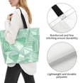 thumbnail image 5 of Large Capacity Single Shoulder Shopping Bag 19.7×15.7×5.9in Main Pocket Large To Accommodate Your Daily Needs Can Be Portable Can Be A Single Shoulder Back Lightseagreen Geometric Lines_2, 5 of 8