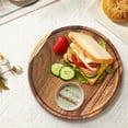 thumbnail image 6 of 11.5 Inches Round Wood Tray,Coffee Table Tray for Home Decor, Acacia Wooden Serving Tray, Candle Holder Tray,Decorative Tray for Kitchen Dining Room（1Pack), 6 of 9