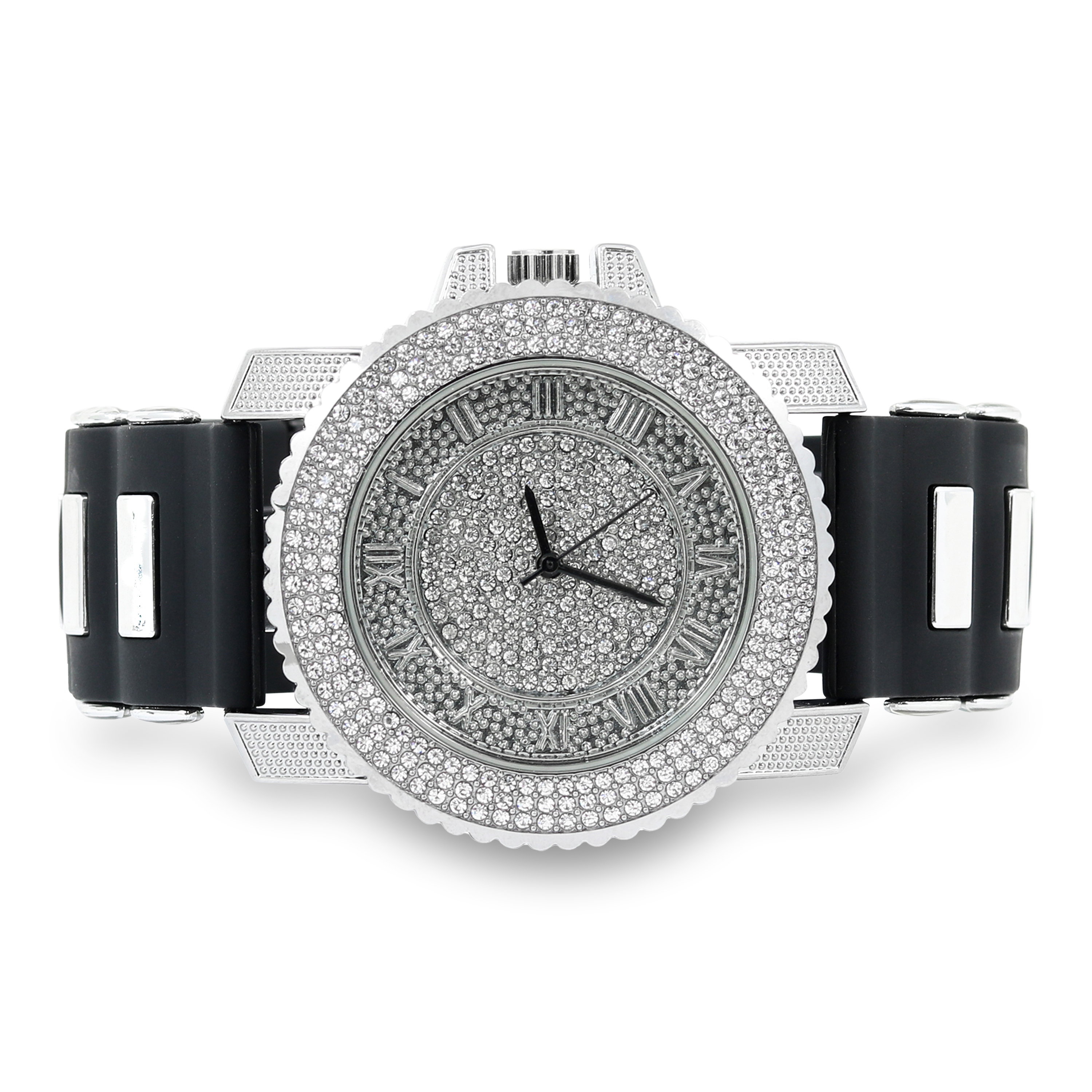 Techno Pave Watch Blingout Blinding Boyfriend Chiunky Amazon.com: Techno Pave Men main image 3