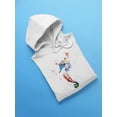 thumbnail image 3 of Sea Horse  With Butterflies Hoodie Women -Image by Shutterstock, Female XX-Large, 3 of 4