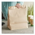 thumbnail image 3 of Ross & Wallace Paper Products 110410 12 in. x 7 in. x 17 in. 52 lbs. Capacity 1/6 BBL Grocery Paper Bags - Kraft (500/Bundle), 3 of 3