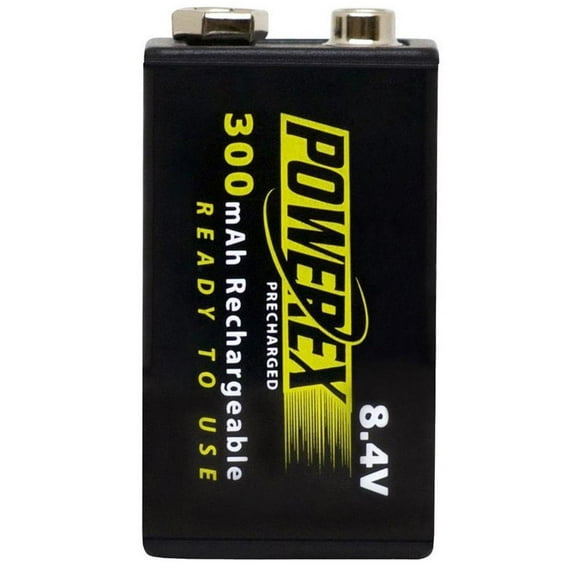 Maha Powerex Precharged 8.4V 300mAh Low Self-Discharge Rechargeable NiMH Battery