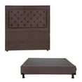 thumbnail image 1 of Box Base Cama Queen Size + Cabecera Mary Chocolate, 1 of 7