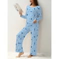 thumbnail image 2 of MINTREUS Women's Pajama Set Long Sleeve Sleepwear Ladies Soft Pjs Lounge Sets, 2 of 6