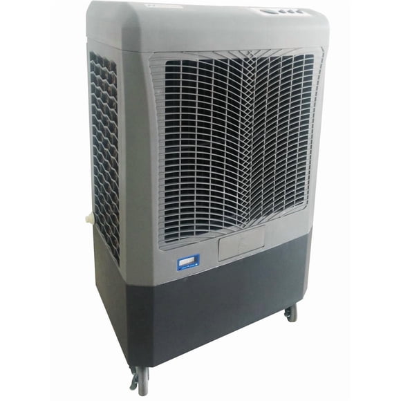Hessaire Evaporative Cooler MC37M 3100 CFM Airflow; 950 Square Foot Cover Area; Mechanical Control; 3 Speed; 115 Volt; Gray; 10.3 Gallon Tank Capacity; Fixed Grill Style