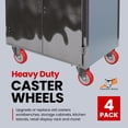 thumbnail image 3 of Poliuretano rojo Caster Wheels Online Best Service de 5 pulgadas, 3 of 6