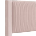 thumbnail image 6 of Furniture of America Dina Adult Queen Velvet Fabric Platform Bed, Pink, 6 of 22