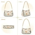 thumbnail image 7 of FORMRS Womens Shoulder Bag with Chain Strap Clutch Purse Cute Tote Handbag, Green Watercolor Seashells, 7 of 7