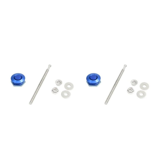 Ruiboury Verrouillage de Capot Léger pour la Sécurité de Modification de Voiture Élégant Bleu Abordable DP17-25 2Set