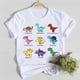 thumbnail image 2 of Camiseta de manga corta con estampado de dinosaurios para mujer, ropa informal a la moda, camiseta para mujer, camisetas gráficas de verano, 2 of 5