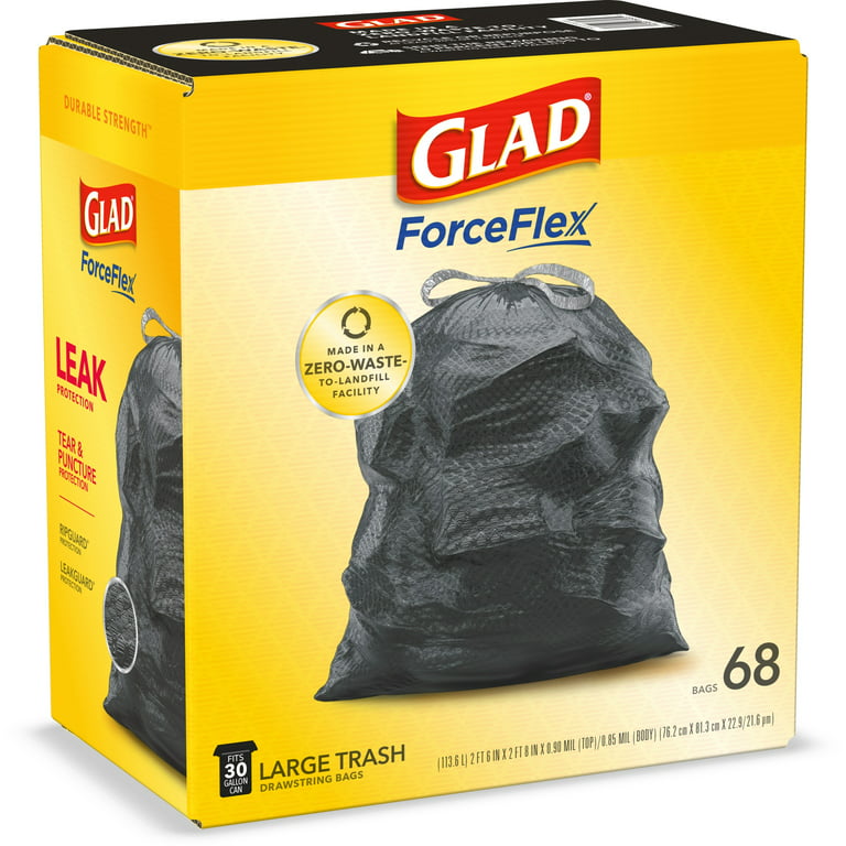 Plasticplace 65 Gallon Trash Bags, 1.5 Mil, Clear (50 Count) : Target