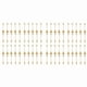 thumbnail image 1 of 40 Cuchara + 40 Tenedores Hoja de Acero Inoxidable Cuchara para Pastel de Café Tenedor Cucharas para Postre, Dorado, 1 of 5