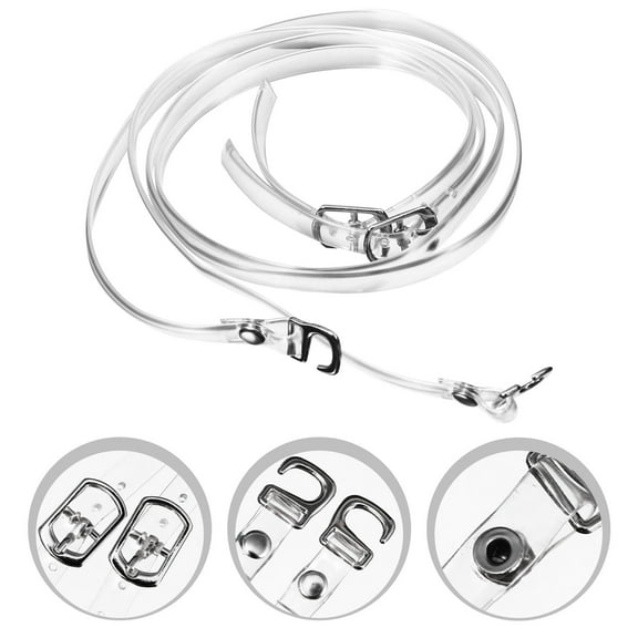 FESTFENDS 1 Pair Shoe Straps for Heels Non Slip Adjustable Length Tpu Material