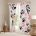 thumbnail image 3 of Manfei Cowgirl Hat Blackout Curtains 2-Pack (42x63), Blossoms Floral Bedroom Curtains, 3 of 6