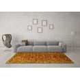 thumbnail image 3 of Ahgly Company Machine Washable Indoor Rectangle Oriental Yellow Traditional Area Rugs, 2' x 4', 3 of 4