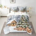thumbnail image 2 of jejeloiu Chic Christmas Tree Bedding Comforter Set 7pcs,Teens Xmas Gifts Queen Bedding Sets,Happy New Year Queen Sheet Sets For Boy Kids,Microfiber Bedroom Decor Reversible, 2 of 8