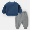 thumbnail image 2 of KYAIGUO Baby Toddler 2Pcs Autumn Winter Sweatshirt Outfits for Boys Girls Kids Long Sleeve Pullover Sweatsuit Tops + Sweat Pants Clothes Set Newborn Girls Two Piece Set for 6M-3 Years, 2 of 8