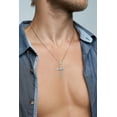 thumbnail image 3 of Golden Fire 925 Sterling Silver Crucifix Pendant for Men - Silver Christian Jewelry, 3 of 5