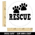 thumbnail image 2 of Rescue Cat Dog Paw Print Self-Inking Rubber Stamp Ink Stamper - Orange Ink - Small 3/4 Inch, 2 of 7