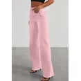 thumbnail image 3 of Pantalones PRETTYGARDEN de Pierna Ancha, Tiro Alto, Elásticos, Rosados Talle 14, 3 of 5