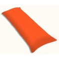 thumbnail image 4 of Crescent 2 Pack Orange Body Pillow Cover, Pillowcases, 100% Pure Natural Cotton Jersey, Soft and Cozy, Envelope Closure, Hypoallergenic, Breathable 21"x 54" (2 Body Pillowcases 21"x54", Orange), 4 of 6