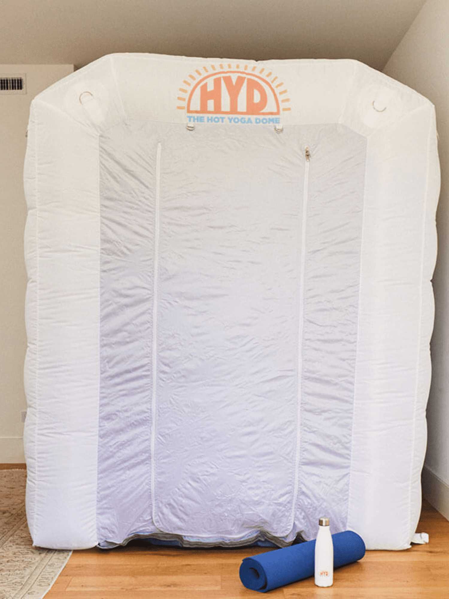 The Hot Yoga Dome Portable, Lightweight & Easy Set Up Inflatable Hot Yoga Dome Home Yoga