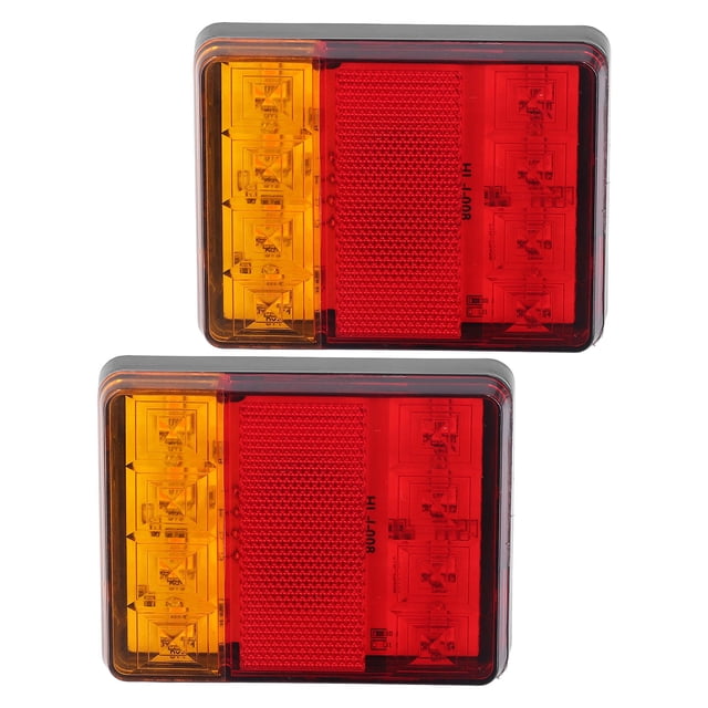 2 uds luz trasera 12V 8LED luz de freno trasero lámpara de señal de giro para remolque caravana UTE Camper ATV