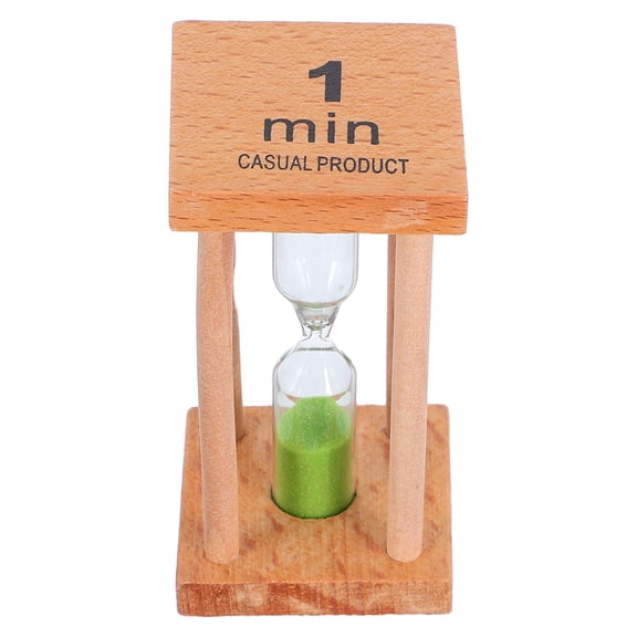 FUEENIRVA Hourglass Timer Green Glass 1Pcs