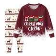thumbnail image 2 of Quealent Kids & Toddler Girls Boys Pajamas 2 Piece Pjs Set Soft Cotton Sleepwear (Wine, 3-4 Years), 2 of 6