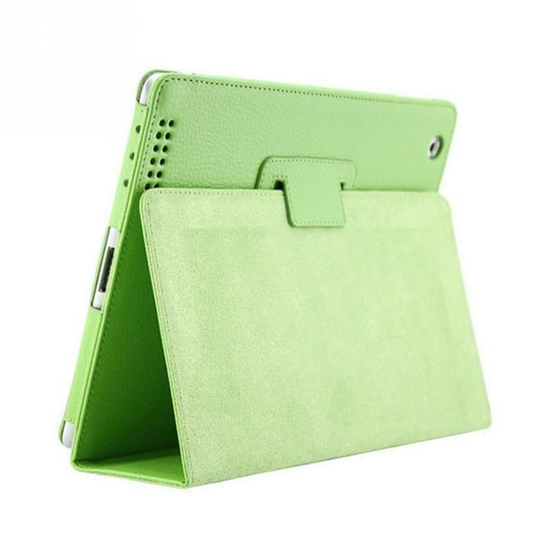 Litchi Grain Tablet Case Cover Dual Folding Pu Leather Protector Para Ipad 2 3 4 Eigraketly EL013730-07