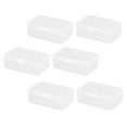 thumbnail image 1 of 6pcs Clear Plastic Jewelry Box Organizer Tattoos Needle Ink Cup Storage Container for Diamond Beads Trinket Fish Hook, 1 of 8
