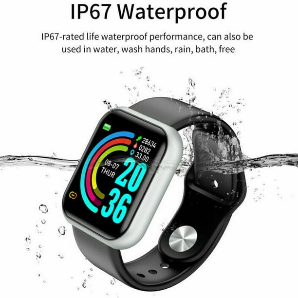 for Android Phones and iOS Phones Compatible iPhone Samsung, IP68 Swimming Waterproof Smartwatch Fitness Tracker Fitness Watch Heart Rate Monitor Smart Watches for Men Women -