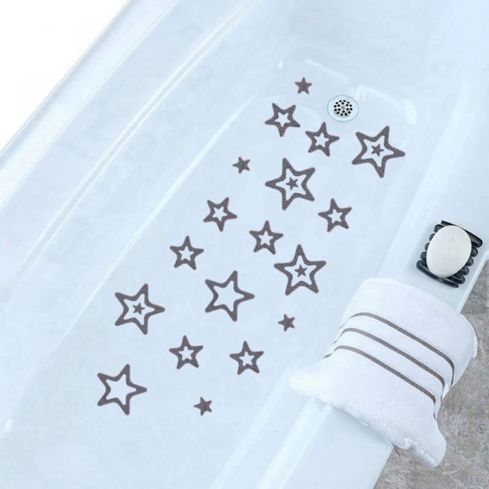 20Pcs Nonslip Bathtub Stickers Adhesive Stars Print Bath Treads Non Slip Traction to Tubs