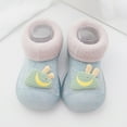 thumbnail image 2 of Aayomet Baby Sock Shoes Cartoon Warm House Slippers for Lined Winter Indoor Shoes (BU2, 6 ), 2 of 3