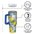 thumbnail image 4 of OBREWU Lemon Tumbler with Handle and Lid,Lemon 40oz Double Wall Vacuum Insulated Tumbler,Cups Gift for Women and Men, 4 of 7