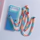 thumbnail image 2 of Funda de teléfono de silicona a prueba de golpes para Samsung Galaxy Z Flip 3 5G, brazalete de cadena transparente de color contrastante qym unisex, 2 of 2